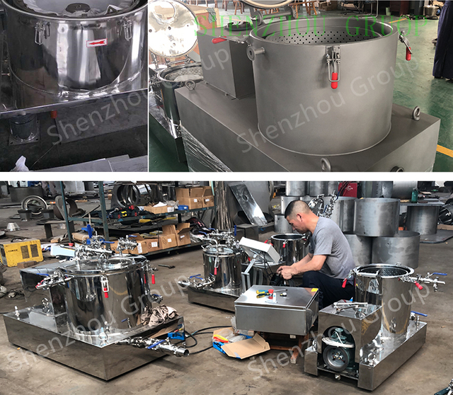 Hocheffizienter Zentrifugalfilter zur Kräuterölextraktion/Hanföl-Ethanol-Extraktionszentrifugenextraktor