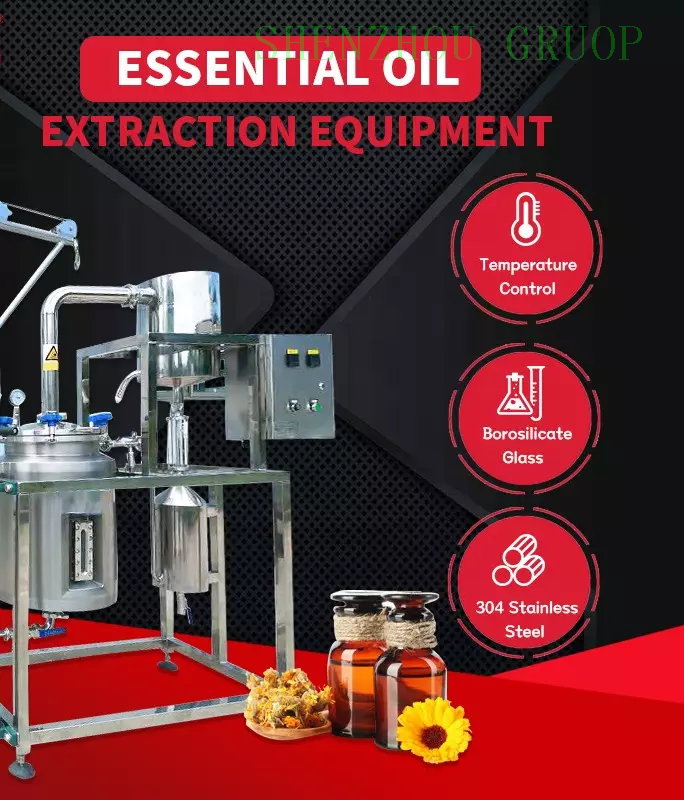 200L Dampfdestillations-Extraktionsmaschine für ätherisches Osmanthus-Lavendelöl